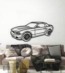 2011 Mustang Convertible Perspective Metal Car Wall Art - NC1267