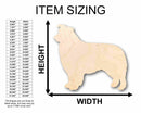 Unfinished Wood Border Collie Dog Silhouette - Craft- up to 46" DIY