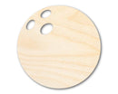 Unfinished Wood Bowling Ball Silhouette - Craft- up to 46" DIY