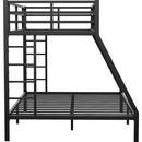 Metal Twin XL over Queen Bunk Bed for Teens and Adults,Space-Saving/Noise Reduced/No Box Spring Needed