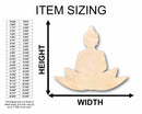Unfinished Wood Buddha Silhouette - Craft- up to 46" DIY