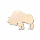 Unfinished Wood Buffalo Bison with Horn Silhouette - Craft- up to 46" DIY