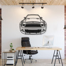 2013 Mustang Shelby Super Snake Front View Metal Car Wall Art - MT1347