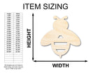Unfinished Wood Bumble Bee Silhouette - Animal Craft - up to 46" DIY