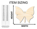Unfinished Wood Butterfly Silhouette - Animal Craft - up to 46" DIY