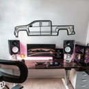 2014 Sierra 1500 4th Gen Metal Car Wall Art - MT0511