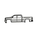 2014 Silverado 1500 3rd Gen Metal Car Wall Art - MT0512