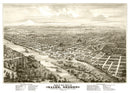 Vintage Map of Salem, Oregon 1876