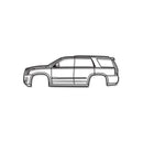 2015 Escalade 4th Gen Metal Car Wall Art - MT0528