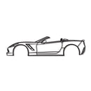 2015 Corvette Z51 Convertible Metal Car Wall Art - NC0525