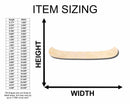 Unfinished Wood Canoe Silhouette - Craft- up to 46" DIY