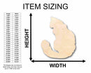 Unfinished Wood Cat Main Coon Silhouette - Craft- up to 46" DIY