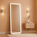 26x68 Inch Full Length Mirror With Lights LED Dimmable 3 Color Floor Standing Or Wall Hanging