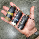 Survival Kit Lighter - Fire Starter outfitted with supplies.