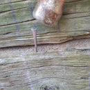 Shelter Nail - Titanium & Steel Wrought Hammering Spike for Trail and Utility Tasks
