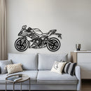 2019 Ninja EX650M Metal Motorcycle Wall Art - MT1405