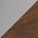 Lyncott Upholstered Side Dining Chair Set of 2 Cream Brown Foam Cushion