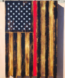 Large Vertical Hanging American Flag Gun Concealment Case