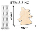 Unfinished Wood Jingle Bell Shape - Christmas - Craft - up to 46" DIY
