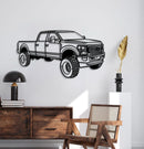 2020 F-250 Superduty Perspective Metal Car Wall Art - NC1160