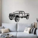 2020 F-250 Superduty Perspective Metal Car Wall Art - NC1160