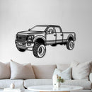 2020 F-250 Superduty Perspective Metal Car Wall Art - NC1160
