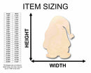 Unfinished Wood Christmas Gnome Silhouette - Craft- up to 46" DIY