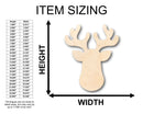 Unfinished Wood Cute Reindeer Shape - Christmas - Craft - up to 46" DIY