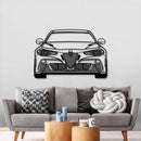 2021 Guilia GTA M Front View Metal Car Wall Art - MT0751