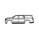 2021 Suburban 12th Gen Metal Car Wall Art - MT0766