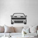 2021 Challenger Front View Metal Car Wall Art - MT1342