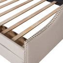 Upholstered daybed with Two Drawers