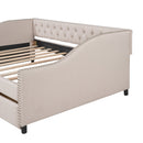 Upholstered daybed with Two Drawers