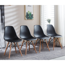 1+4,5pieces dining set, Table metal leg Mid-century Dining Table for 4-6 people With Mdf Table Top, Pedestal Dining Table, End Table Leisure Coffee Table