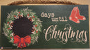 Boston Red Sox 6'' x 12'' Days Until Christmas Wood Sign