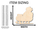 Unfinished Wood Santa Sleigh Shape - Christmas - Craft - up to 46" DIY