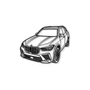 2022 X5 M Perspective Metal Car Wall Art - NC1240