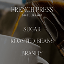 French Press Soy Candle - Tinted Glass Jar - 12 oz (Fresh Coffee)