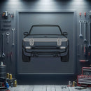 2023 Rivian R1T Front View Metal Neon Car Wall Art - MTN0263
