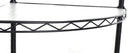 6 Tier Shelf Corner Wire Shelf Rack Adjustable Metal Heavy Duty Free Standing Corner Storage Display Chrome Rack for Bathroom, Living Room, Kitchen - Black