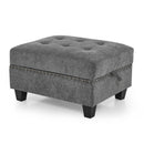 Ottoman Sofa for Modular Sectional,Grey Chenille