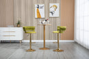 COOLMORE Swivel Bar Stools Set of 2 Adjustable Counter Height Chairs with Footrest for Kitchen, Dining Room 2PC/SET