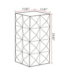 24" Height Three-dimensional Embossed Pattern Design Retro Coffee Table MDF Retro Furniture