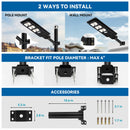 3 Pack 150 W Led solar street lights 15,000 lumens