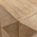24" Height Three-dimensional Embossed Pattern Design Retro Coffee Table MDF Retro Furniture