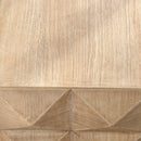 24" Height Three-dimensional Embossed Pattern Design Retro Coffee Table MDF Retro Furniture