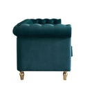 Chesterfield Velvet Sofa 84.65 inch for Living Room GREEN Color