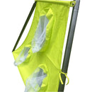 XNS052 green and blue interesting six function swingset with net swing metal plastic safe swing set 440lbs for outdoor playground for age 3+ with 31.5in net swing