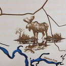 Mack's Inn - Big Springs Topo Map Sign | Laser Engraved & Framed Wall Art