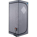 Portable Full Size Grey Infrared Sauna tent"ersonal Home Spa, with Infrared Panels, Heating Foot Pad, Controller, Foldable Chair, Reading light. Easy to Install. Fast heating, with FCC Certification